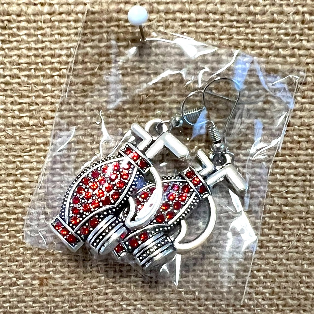 Popular Golf Bag Earring Amulet Nordic Vintage Charm